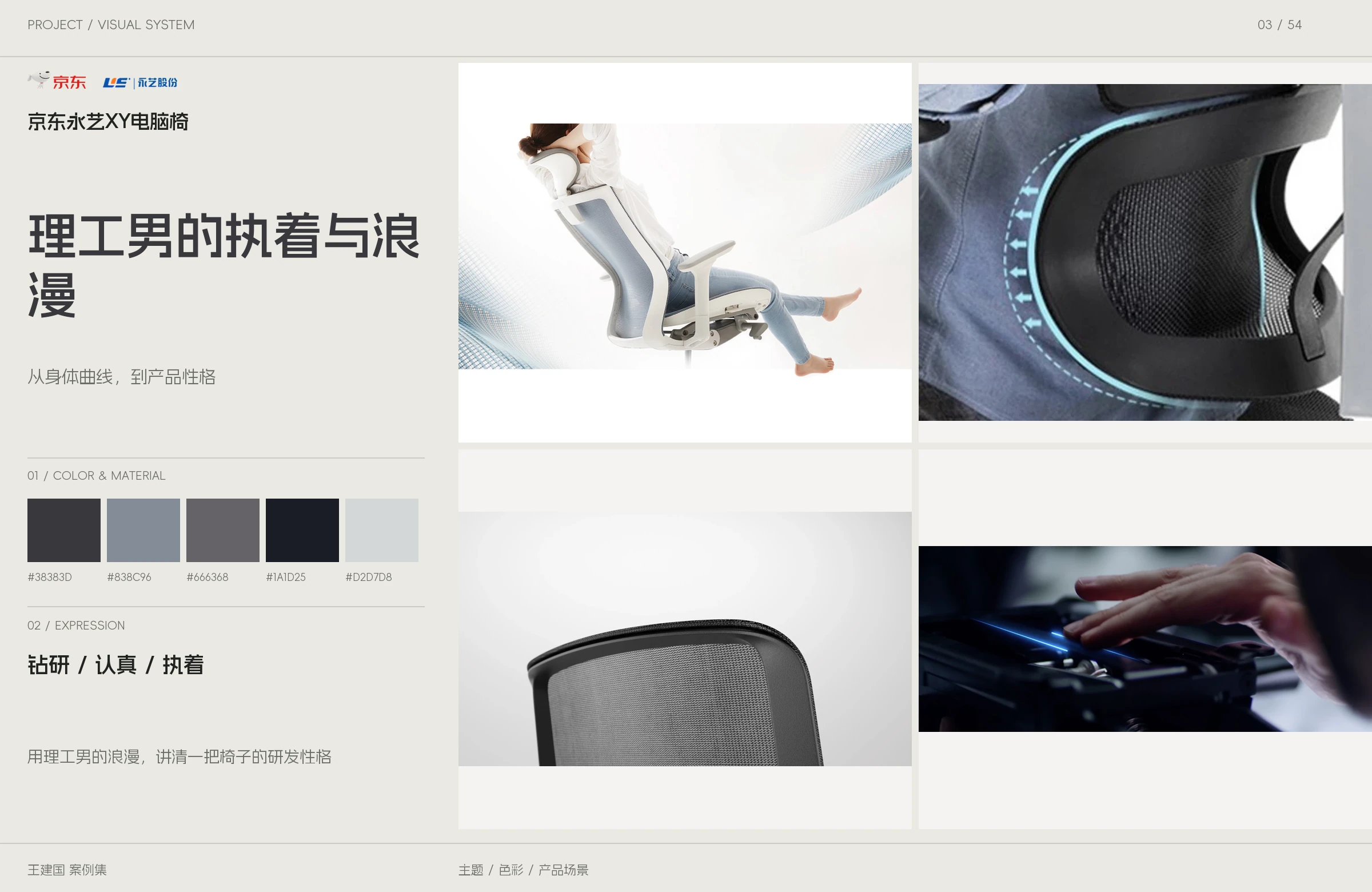 京东永艺XY电脑椅主题与图像设计版面