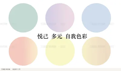 悦己  多元  自我色彩